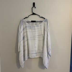 Mimi & Dottie Tie Dye Tissue Tunic Blouse